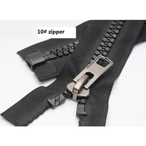 10# resin zippers for sewing outdoor tent luggage yatch long zipper repair black white 100 150 200 300 500cm 1piece