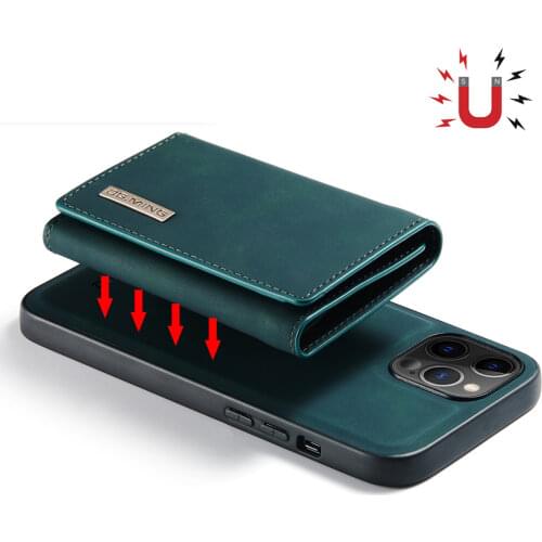 IPhone12 5G Luxury Case Detachable Wallet Back Panel for iPhone 12 Pro Max 5G Flip Cover Etui iPhone 13 Mini 12Pro Leather Coque