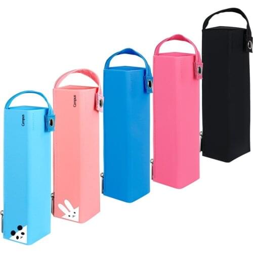 Japan Kokuyo Campus Kids Silicone Pencil Bag Pencil Case Large Opening Large Capacity Pencil Box