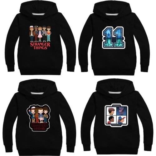 Stranger Things Hooded Sweater Casual Tops Anime Hoodies Autumn Boys Jogging Sweatshirt Toddler Girls Casual Cosplay Costume