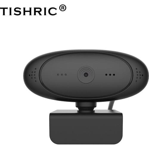 TISHRIC HD Web Cam Webcam 1080p Web Camera With Microphone Web Camara Auto Focus For Pc Live Broadcast Video Call