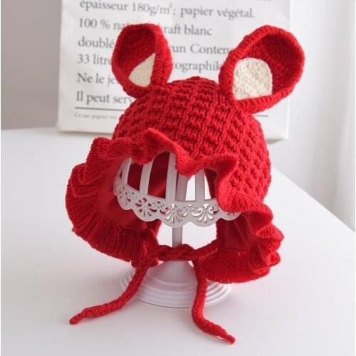 Winter Cute Rabbit Hat Cap Knit Soft Baby Boy Girl Hat Bonnet Beanie Children Kids Hat Newborn Baby Winter Hat Muts