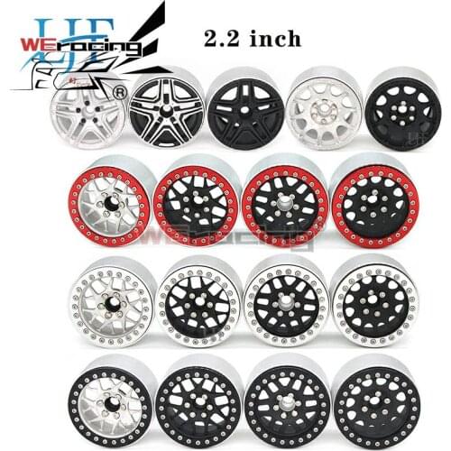 1/4pcs Aluminum Alloy Beadlock 2.2\" Wheel Rim Hub for 1/10 RC Crawler Axial Wraith SCX10 II 90046 TRX-4 TRX6 Car Accessories