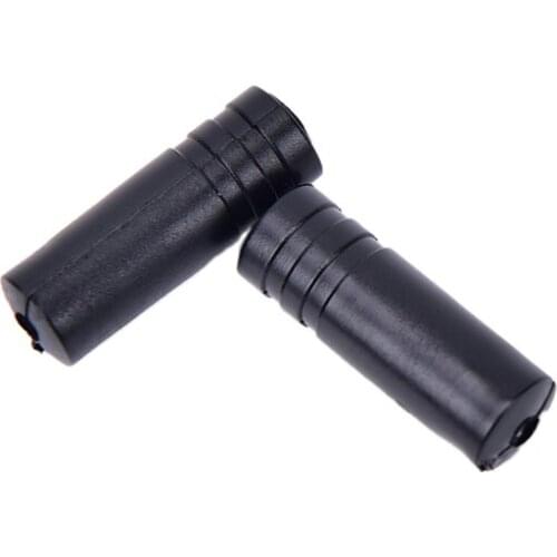 100pcs Plastic Cycling Bike Brake Cable Tips Crimps Bicycles Derailleur Shift Cable End Caps Core Inner Wire 4mm x 18mm Black