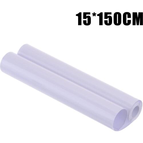 15x150cm DIY Clear Vinyl Car Door Sill Edge Anti-Scratch Paint Protect 8mil Polyurethane Film