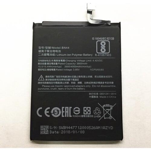 AZK High Quality 4000mAh BN44 battery for Xiaomi Redmi 5 Plus Mobile Phone battery