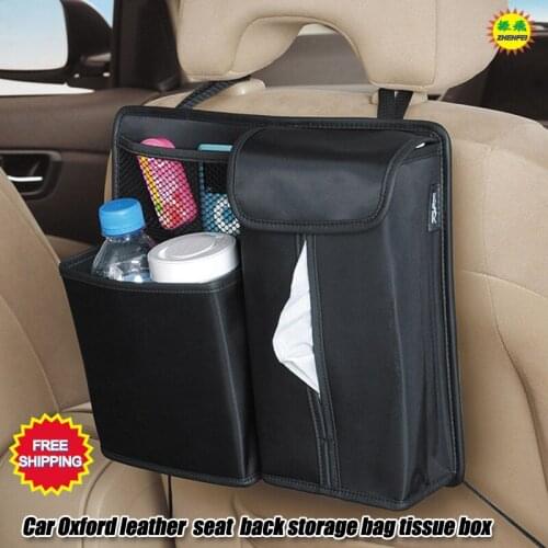 Car seat back storage bag auto accessories car styling Phone Pen Key Cigarette bottle tissue box Universal debris Pockets holder