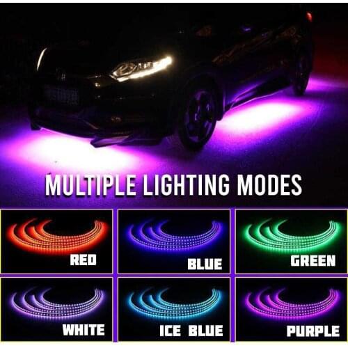 Car Voice-activated Dazzle Color LED Chassis Light