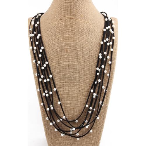 Beadsland chokers chains necklace fashion for women/men jewelry multi-layer long necklace handmade necklace
