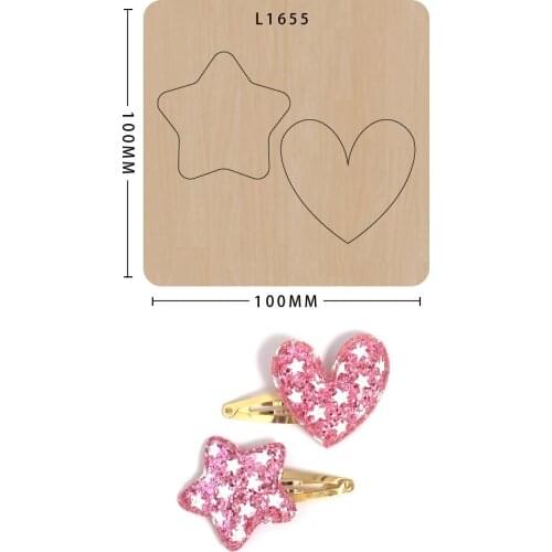 Decoration Handmade Die Cut Scrapbooking Templat Laser Mold Hairpin Shaped Cutting Dies Suitable For Big Shot Sizzix Machines