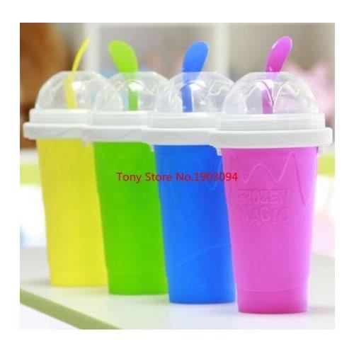 DIY Homemade Ice Cream Smoothie Cup Ice Cream Maker Cup Children Summer Juice Ice Cup Fast Cooling Creative Water Bottle