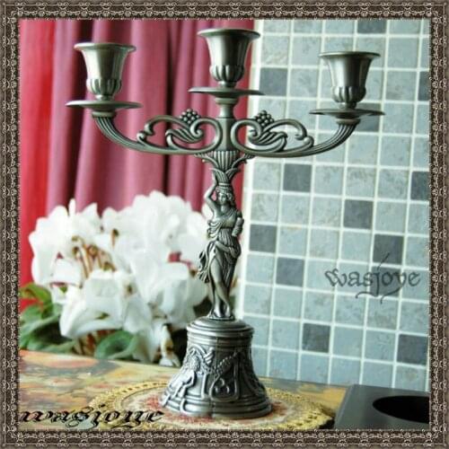 European beautiful pattern decoration metal 3 arm candy bar home decoration accessories modern ZT023