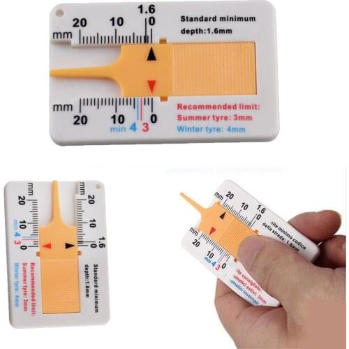 Auto Tyre Tread Depth Gauge Caliper Car Motorcycle Caravan Trailer Wheel Measure high quality wholesale car-styling Repair tool