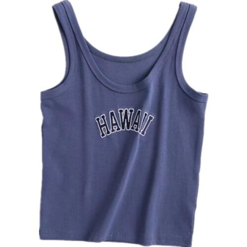 PUWD Y2K Cute Girl All-match Slim Tank Tops 2021 Summer Fashion Ladies Sleeveless Streetwear Short Tops Women Hot Chic Top