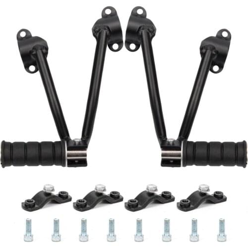 Motorcycle Rear Passenger Footpegs Foot Pedal Mounts for Kawasaki Vulcan S VN650 Black