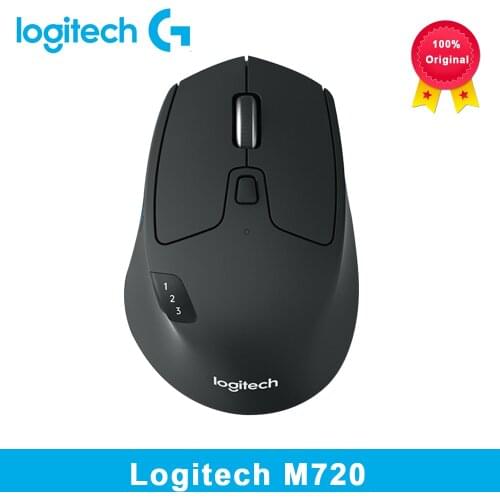 Logitech M720 Wireless Mouse 2.4GHz Bluetooth 1000DPI Gaming Mice Unifying Dual Mode Multi-device Office Gaming Mouse For PC