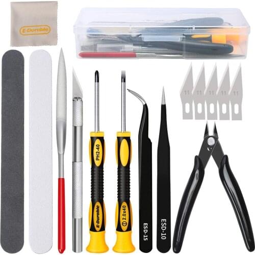 16Pcs Gundam Model Tools Kit Professional Hobby Building Tool Kit Modeler Basic Tools Craft Set for Gundam Model Building