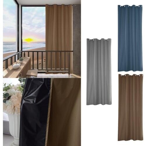 Outdoor Gazebo Curtain Patio Deck Cabana UV Sun Protect Drape Panel Waterproof