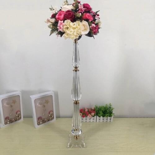 New design Vases 78 CM/ 30.7" Tall Acrylic Table Vase Wedding Centerpiece Event Party Decorative Flower Rack For Home Decoration