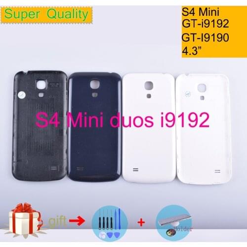 Original For Samsung Galaxy S4 mini duos GT-i9192 i9190 i9195 Housing Battery Cover Back Cover Case Rear Door Chassis Shell