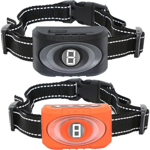 Dog Anti Bark Collar Intelligent Ultrasonic Pet Training Collar Rechargeable Sound Control Vibration Dog Stop Barking Device