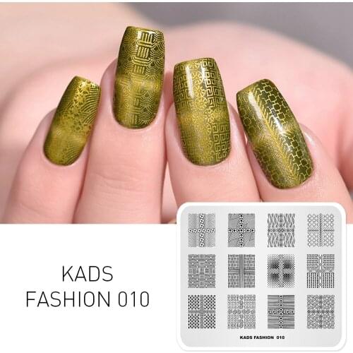 1pc Nail Art Stamp Plate Geometric Patterns Fashionable Manicure Nail Art Stamping Template Image Nail Printing Stencil Plate