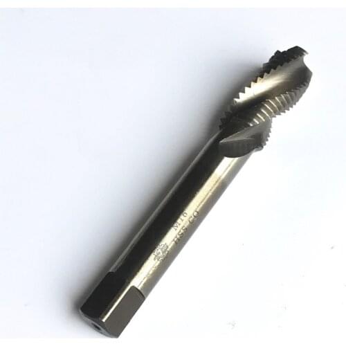 Free shipping 1PC HSSM35 Co5% made thread taps M22-M30 HSS taps Full CNC grinded sprial flute Machine taps for metal threading