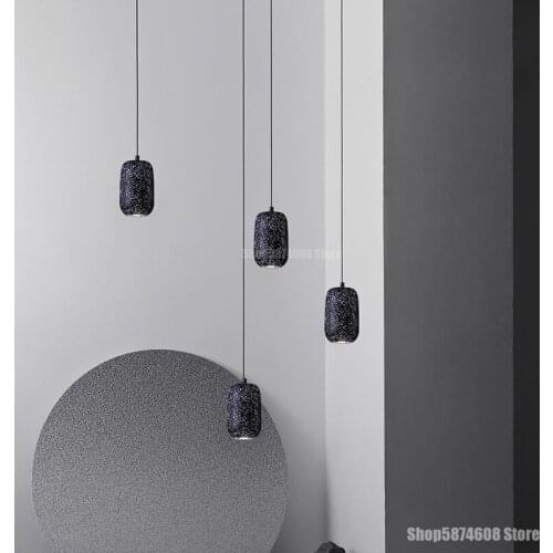 Nordic Terrazzo Pendant Light LED Industrial Light Living Room Dining Room Bedroom Bedside Hanging Lamp Home Decoration Lighting