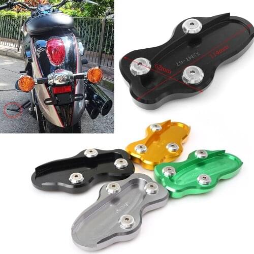 Motorcycle Kickstand Foot Side Stand Extension Pad Support Plate For KAWASAKI Vulcan 900 2006-2010 2011 2012 2013 2014 2015 2016