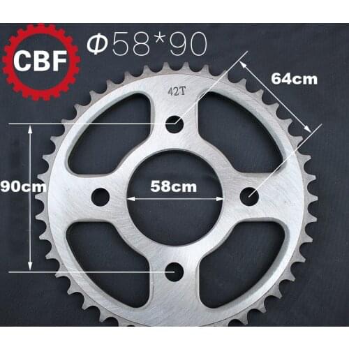 FOR HONDA CBR125 R-B,C,D,E,F,G,H CB125 F (GLR125) 36-38-40-42-48 Teeth Motorcycle Rear sprocket 428chain back gear Sprockets