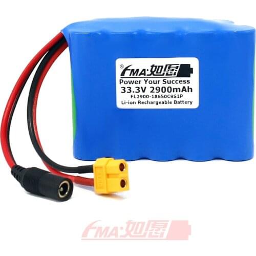 Protected Li-ion Rechargeable Battery 32.4v 33.3v 2900mAh Sony US18650NC1 9S1PW