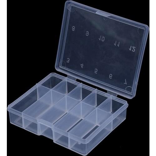 10 Compartments Mini Fishing Tackle Box Fish Lures Hooks Baits Plastic Storage Holder Square Case Pesca Fishing Accessories