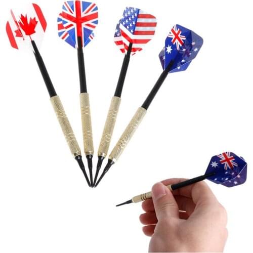 12Pcs Of Soft Tip Darts & 36 Extra Tips Professional For Electronic Dartboard L9BD