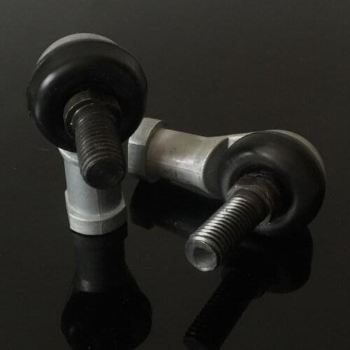 4pcs SQ6-RS Connector shape Ball head pole end Joint bearing Rod End Right hand Bore 6mm M6 Male Steel 90 Degrees SQ6RS