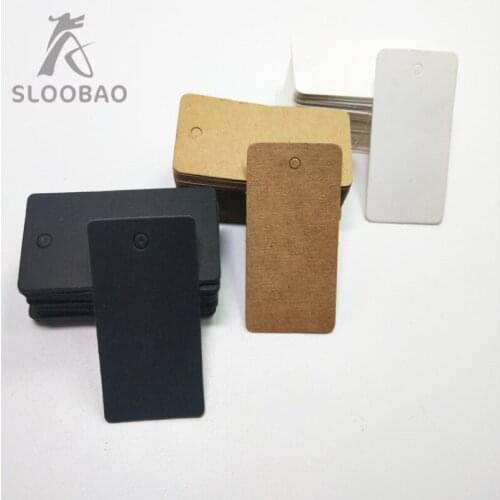 5.4*2.8 cm paper cardboard black/ kraft tags 100PCS /lot for gift box and DIY Gift Tags for Handmade cake