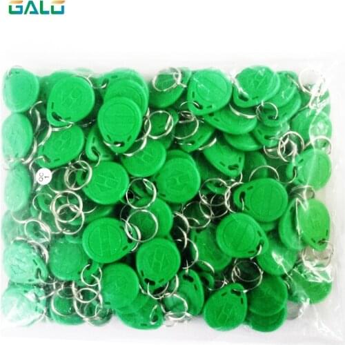 100 125khz RFID Keychain Sticker Card Label Key ID Keychain TK4100 Access Control Access Control EM Keychain Token Portal Reade
