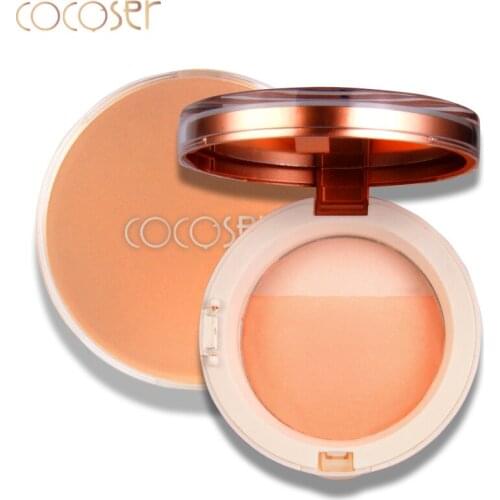 COCOSER bronzer and highlighter face powder make up glow kit highlighter contour palette