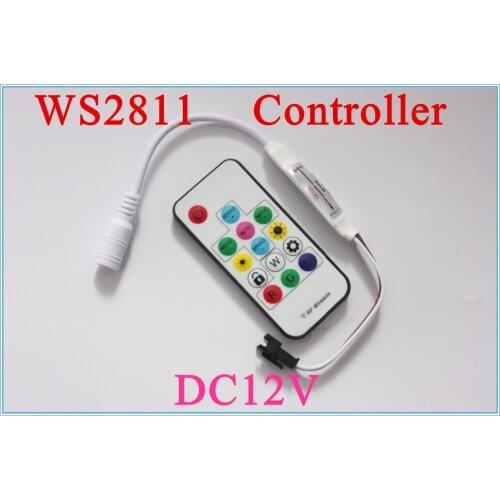 DC12V 14key Mini-RF wireless remote controller for led strip WS2811/WS2812B