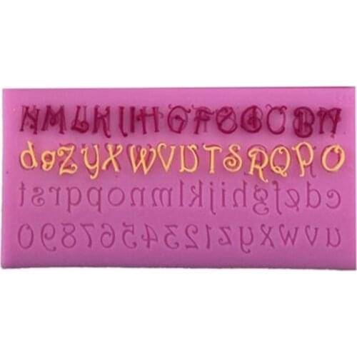 DIY Tools about Cute Cartoon Letters&Numbers Cake decoration Liquid Silicone Cake Mold/Pastry Mould/Jello Pudding/Chocolate Mold