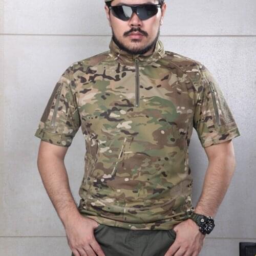 New Summer Multicam Camouflage Tactical Shirt Quickdry 100% Polyster T Shirt CP CB MCA MTP MCBK GREY