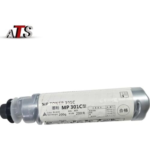 2PCS 200g Black Toner Cartridge for Ricoh Aficio MP 301 301C 301SP 301SPF Compatilbe MP301C MP301 MP301SP 301SPF Copier Supplies