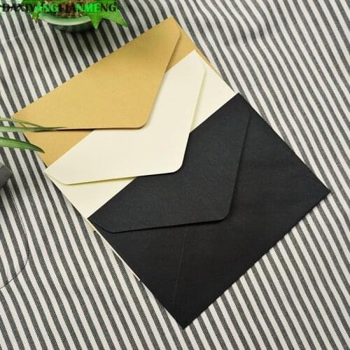 100Pcs/lot 16x11.2cm Kraft paper envelopes for postcards greeting cards and VIP Wedding Party Invitation free shipping