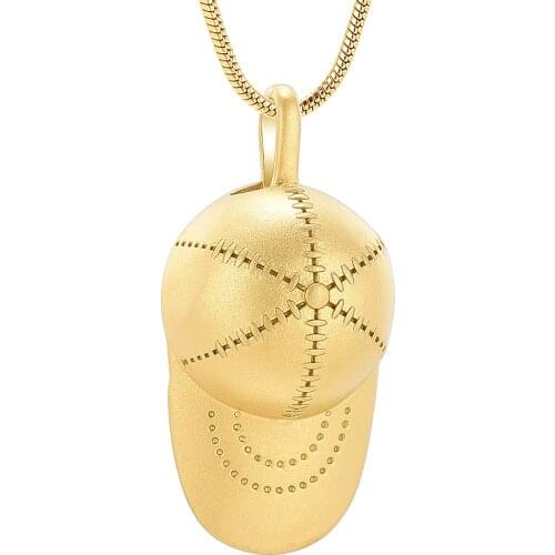 Cowboy Hat Cremation Necklace For Ashes Sand Blast Stainless Steel Memorial Urn Jewelry Women Men Keepsake Pendant