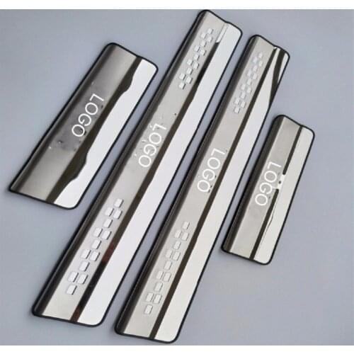 Stainless Steel Door Sill Scuff Plate for 2008-2021 Nissan X-Trail X Trail XTrail T32 Welcome Pedal Trim Car Styling Accessories