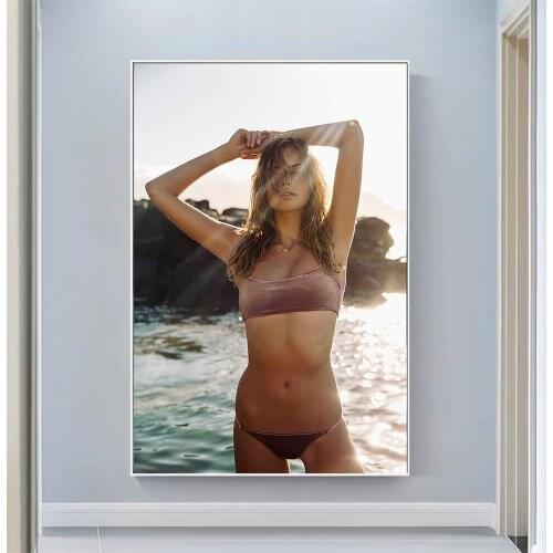 Silk Cloth Wall Poster Jessica Clarke Sexy Model Star Art Home Decoration Gift