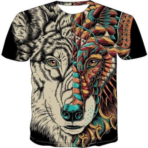 New Fashion Mnner Neue Personalisierte T-Shirt Tier Druck T Shirt 3D Printed MnnerNeuheit Tier Tops Mnner Der Kurzen Hlse Tees