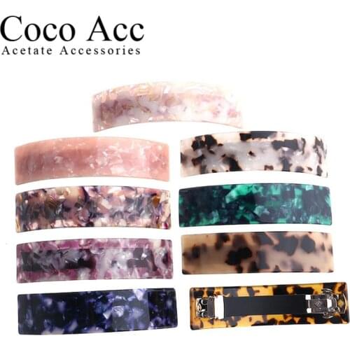 Wholesale acetate acrylic tortoise shell varios color Arch hairpin hair barrettes clips for long thick hair headdress
