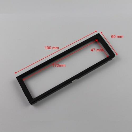 190mm * 60mm 1 DIN ABS Plastic Frame Panel Fascias For Aftermarket Radio Stereo DVD Player GPS Navigation Installation