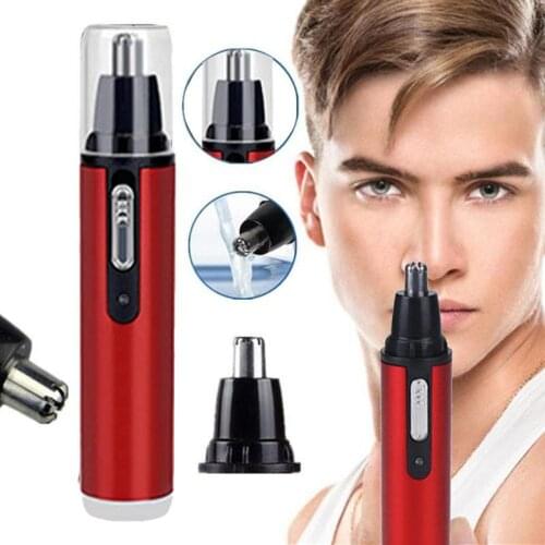 USB Rechargeable Nose Hair Trimmer Nose Hair Cut Nose Knife Shaving Hair Trimming Tool Safe Men Care W9Q0