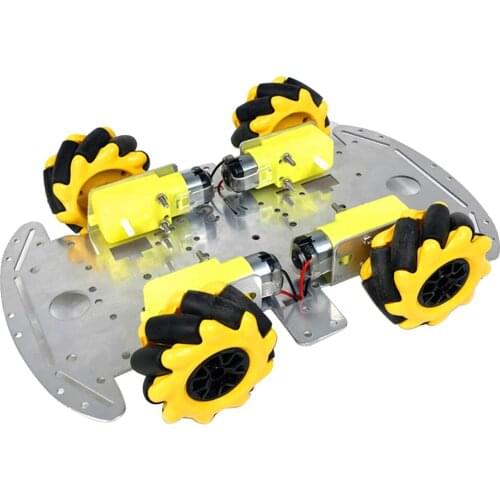 4WD Four Wheel Drive Metal Smart Robot Car Chassis TT Motor DIY 3 - 9V